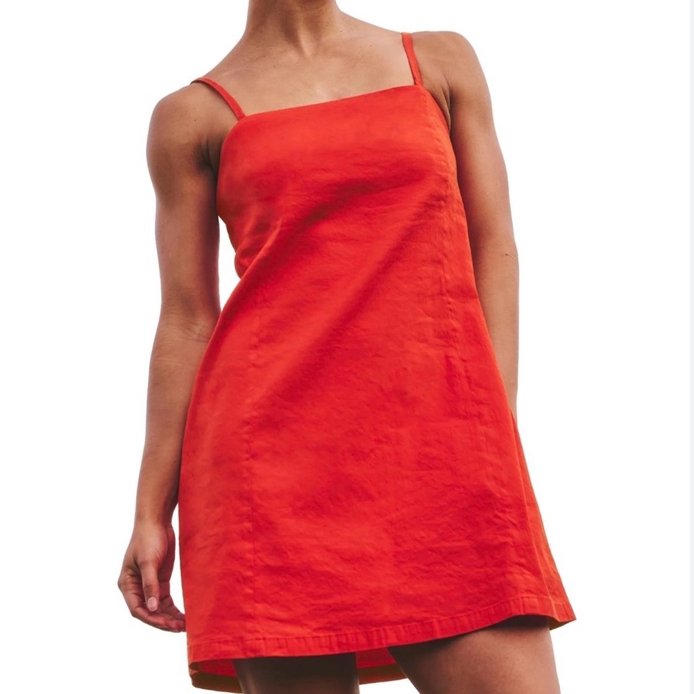 Athleta Paradise Cami Linen Dress, Size Large